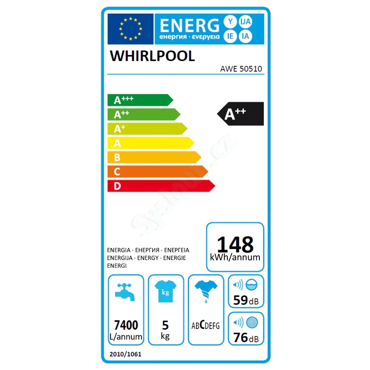 Whirlpool AWE 50510